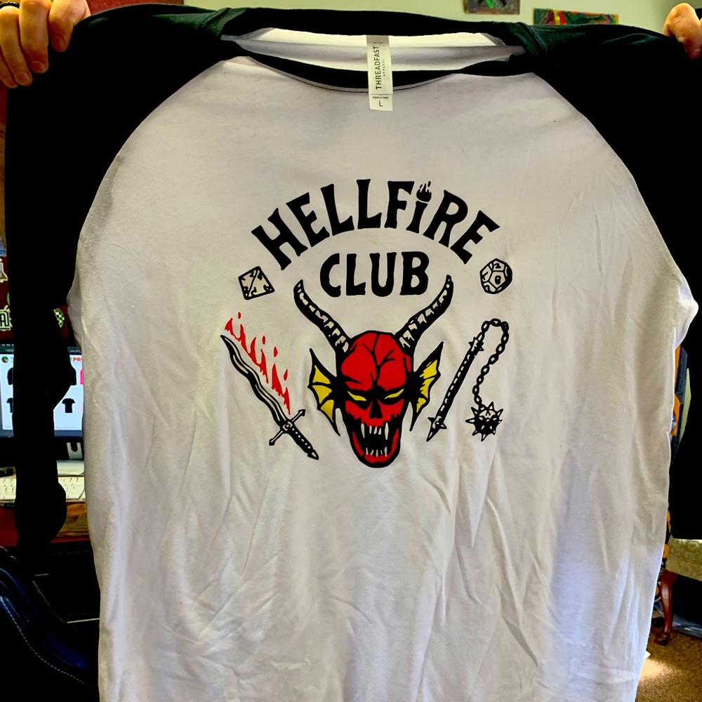 Hellfire club quarter sleeve tee
